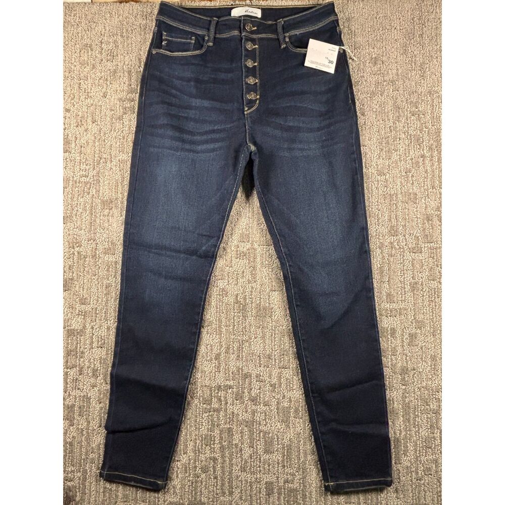 KanCan High Rise Ankle Skinny Dark Blue Size 13/30 232